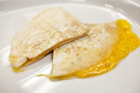 As if quesadillas weren’t easy enough, these quesadillas were made with a clothes iron instead of a frying pan. PHOTO BY BRITTANY RUESS