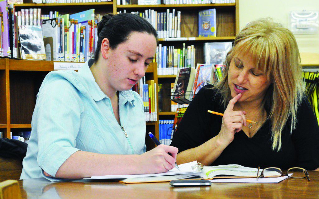 Women collaborating on a project