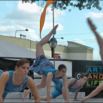 Webster Students on stage at Dancing in the Street Festival