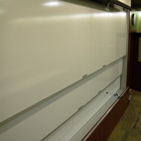 Sliding whiteboards are a part of every classroom