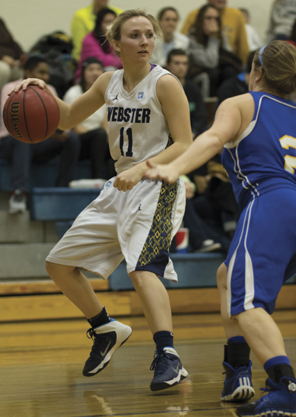 Guard Kaliann Rikard led the Webster University women’s team in assists and steals in the 2013-14 season.