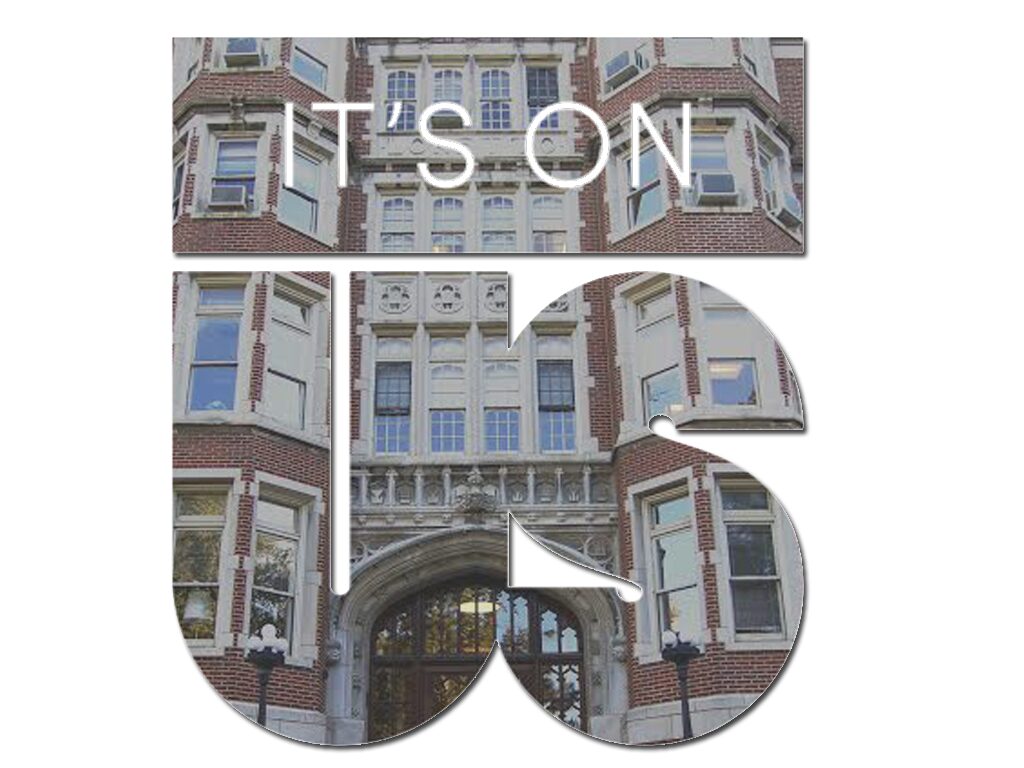 Building facade with campaign message