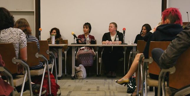 Panel discussion at a conference