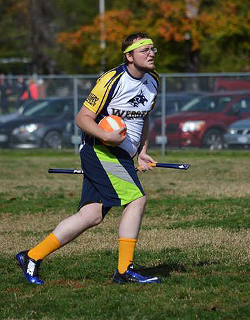 Joey Dennis in action for the Webster Quidditch team. Photo contributed by Nick Apple