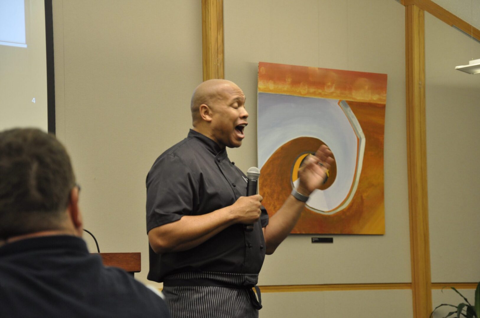 Engaging presentation in progress