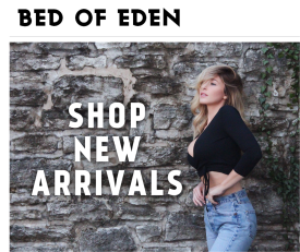 Webster graduate Avery Ross models the clothes, handbags and other accessories for her fashion website, Bed of Eden. Above is a screenshot of the site. AVERY ROSS/Contributed Photo