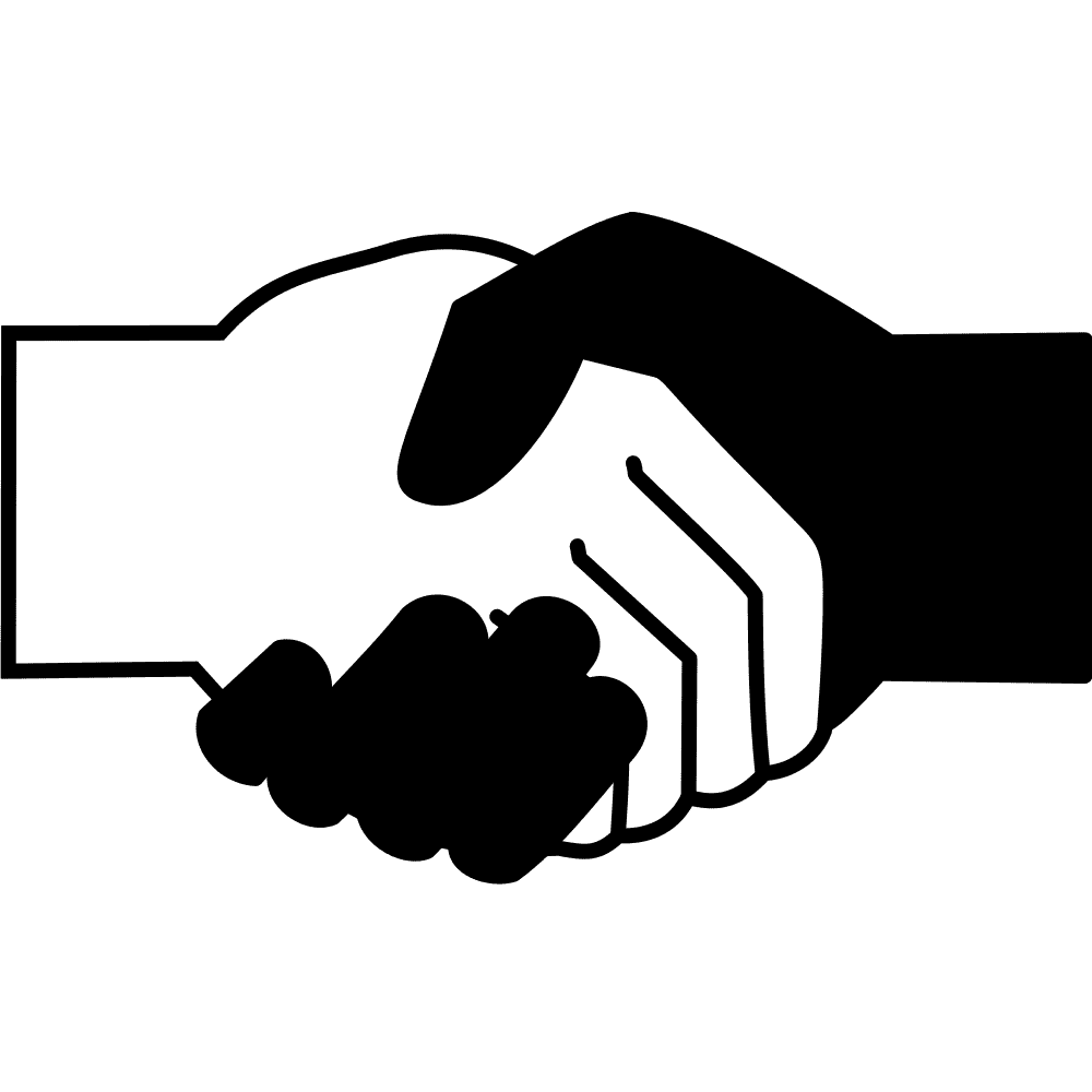 Simple handshake illustration