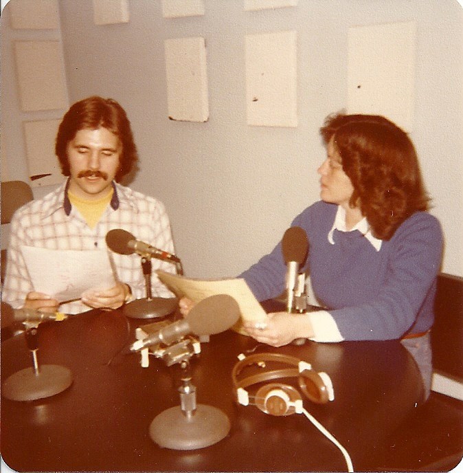Webster University adjunct Kent Martin (left) hosted the program “All Things Considered” alongside Donna Townsend (right) on KBIA-FM, the NPR affiliate of Columbia, Mo. DONNA TOWNSEND / The Journal