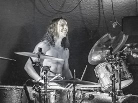 Drummer enjoying a live performance