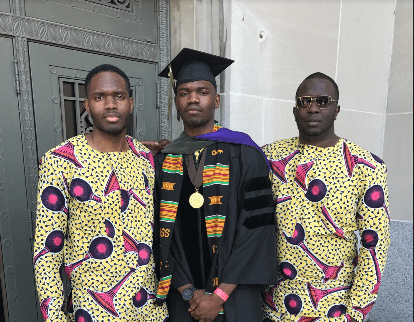 Proud moment at graduation ceremony