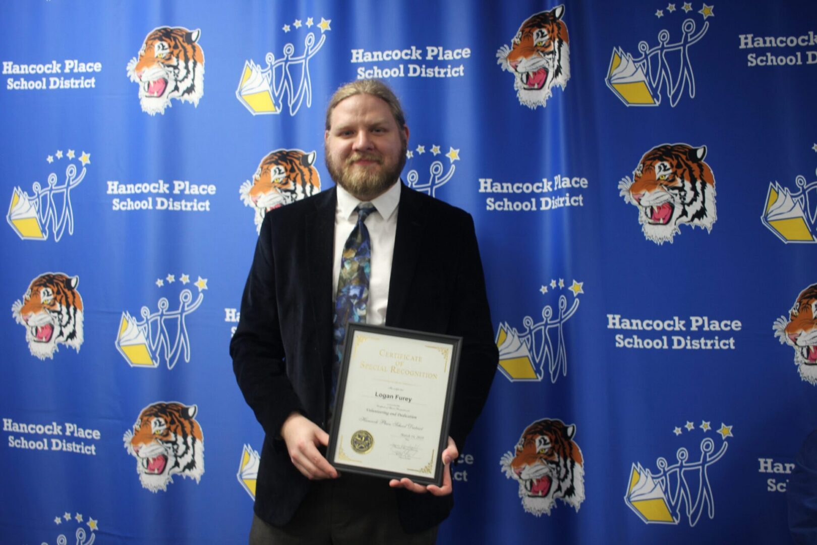 Award recipient at Hancock Place School District