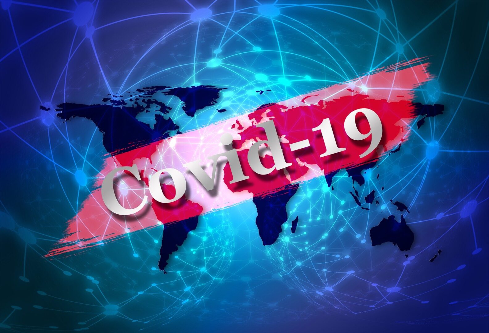 Global Covid-19 pandemic illustration