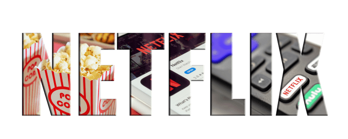Netflix streaming and snacks concept