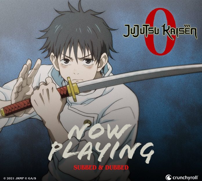Jujutsu Kaisen 0 poster, sword-wielding character