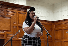 Student songwriters perform original music at “Songs on the Patio” event