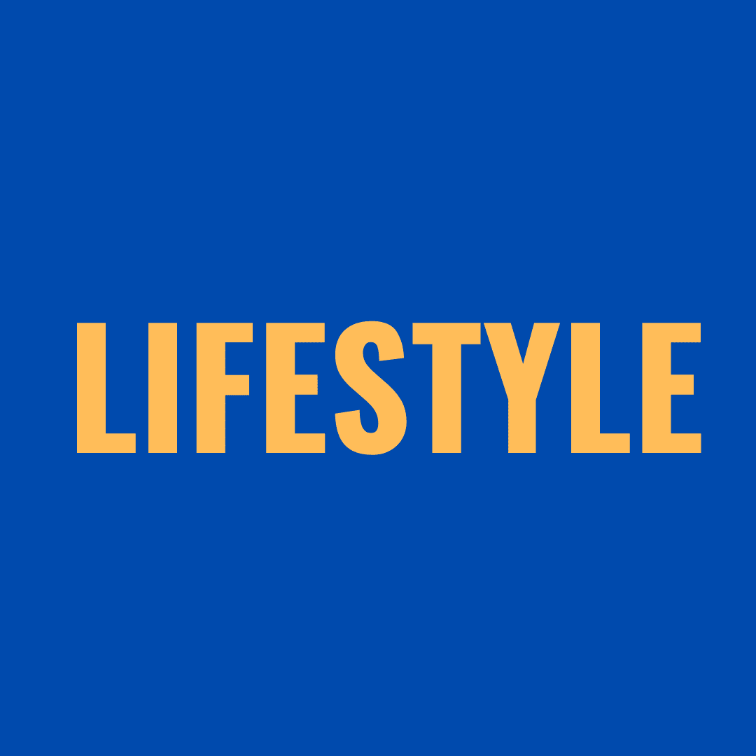 Yellow lifestyle text graphic