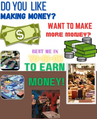 Yu-Gi-Oh tournament for cash prizes
