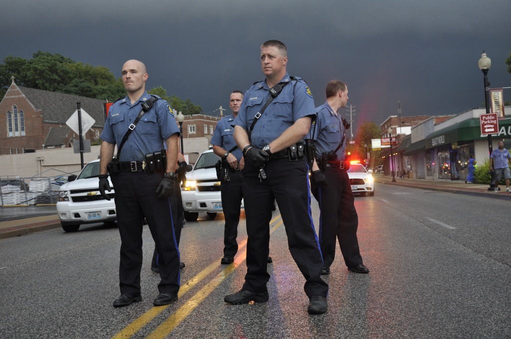 Officers patrolling during cloudy weather