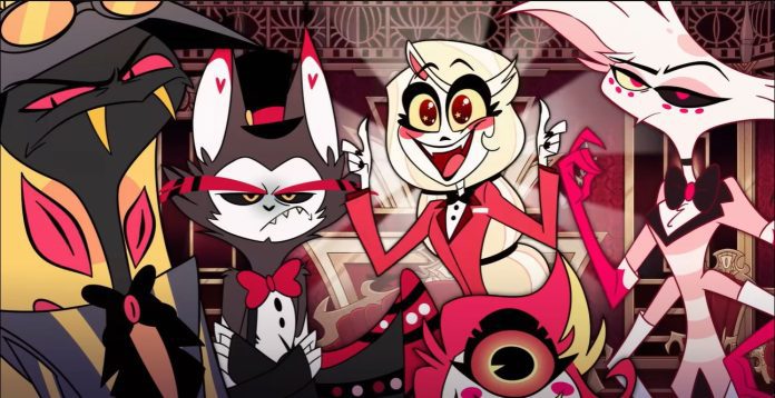 Vibrant animated characters posing together