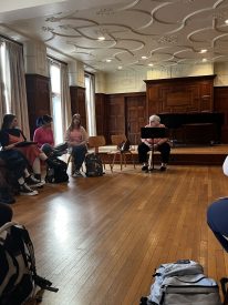 Group of students in a music room
