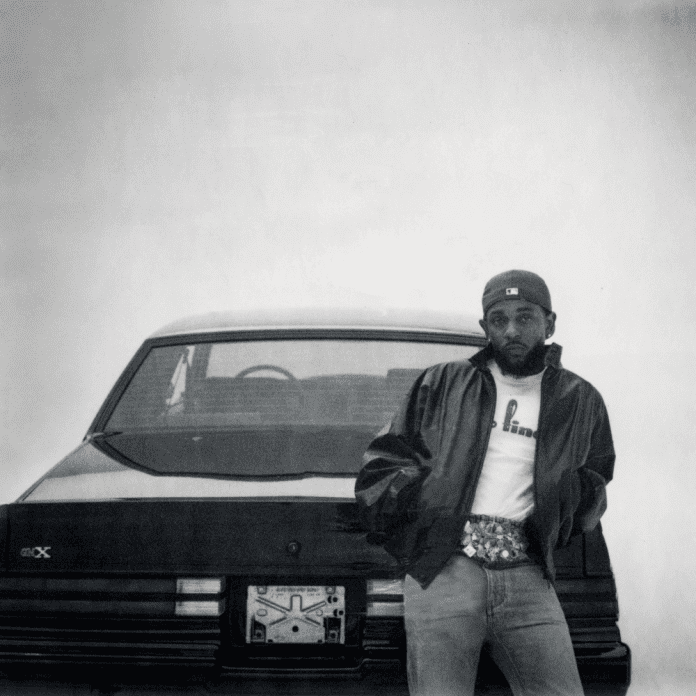 Person standing by an old vehicle