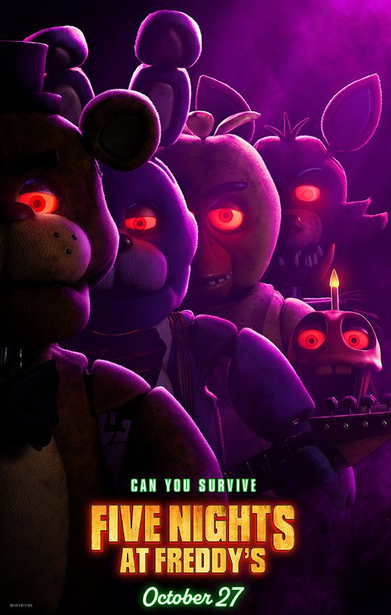 Eerie characters with intense red eyes