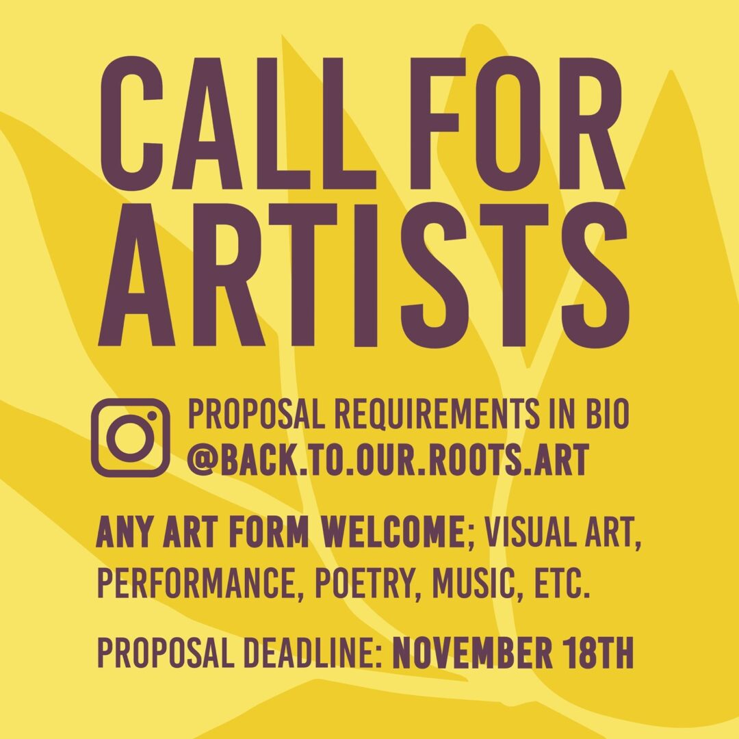 Call for artists submission poster