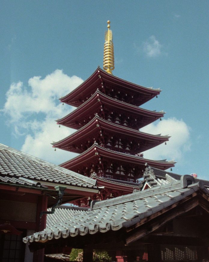 Traditional Japanese pagoda architecture