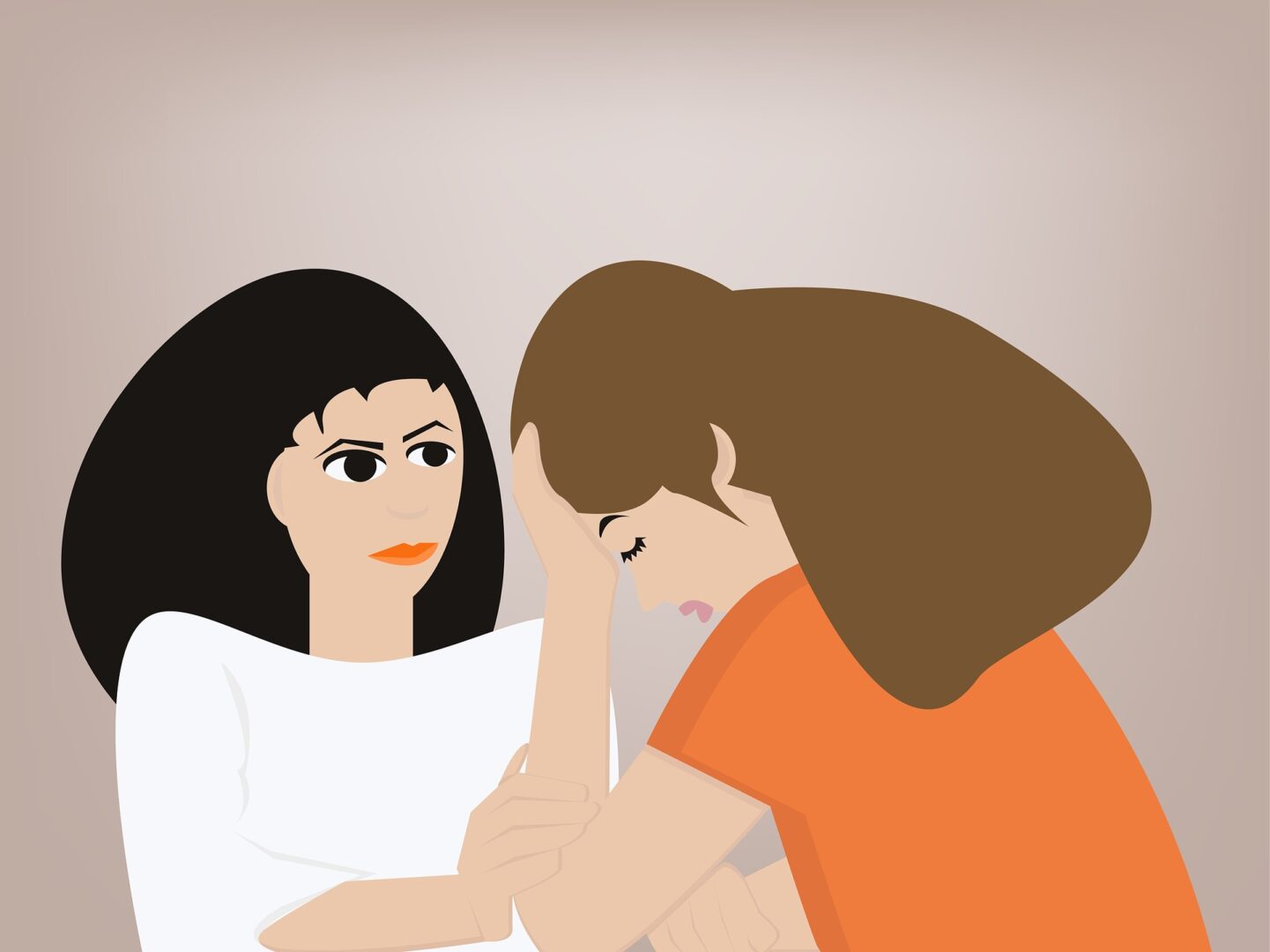 Empathy and comfort between two women