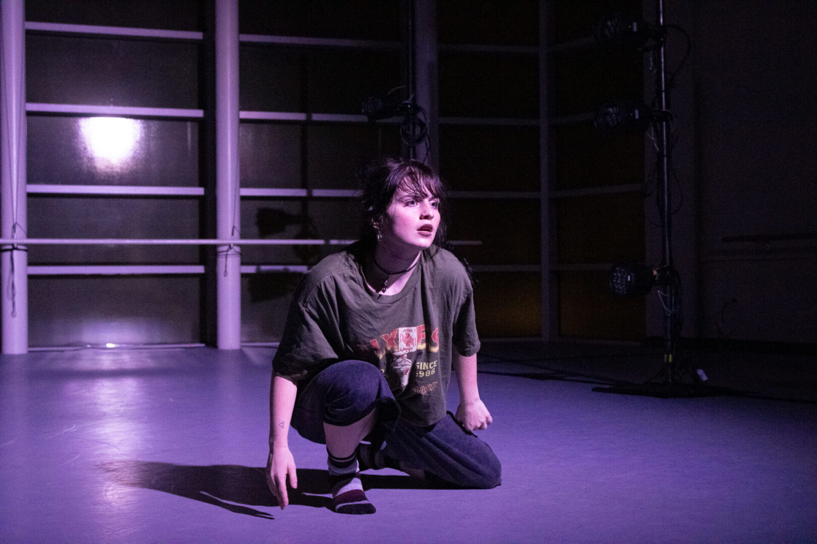 Ally Lamkie performs a solo