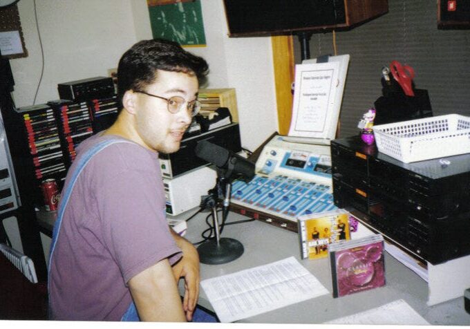 Rodenbush also worked for Webster’s radio station during his time as a journalism major. Photo contributed by Jim Rodenbush