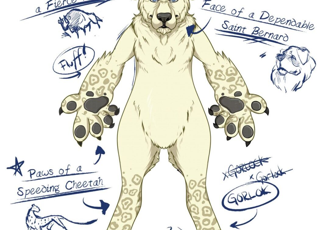 Hybrid creature with animal features