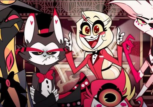 Vibrant animated characters posing together