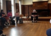 Group of students in a music room