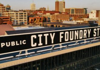 Urban backdrop with City Foundry STL