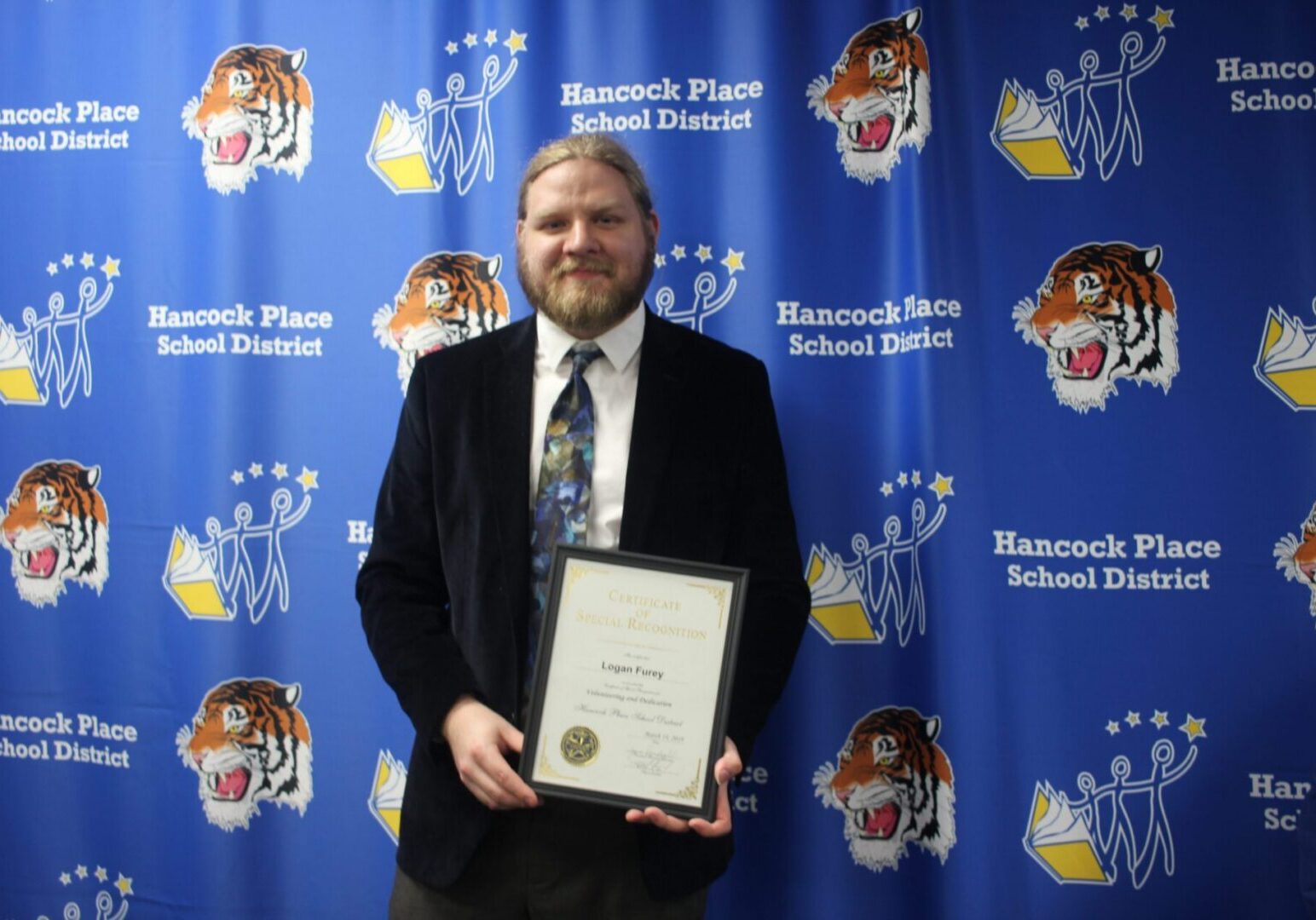 Award recipient at Hancock Place School District