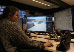 Woman working on digital 3D project