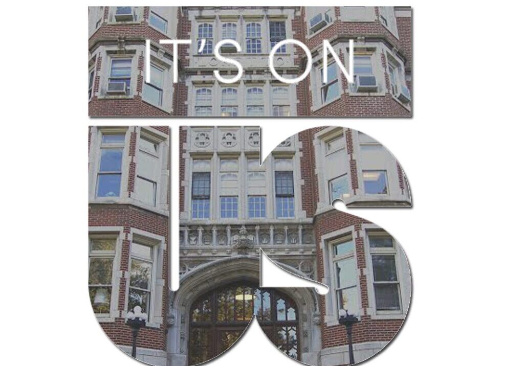 Building facade with campaign message
