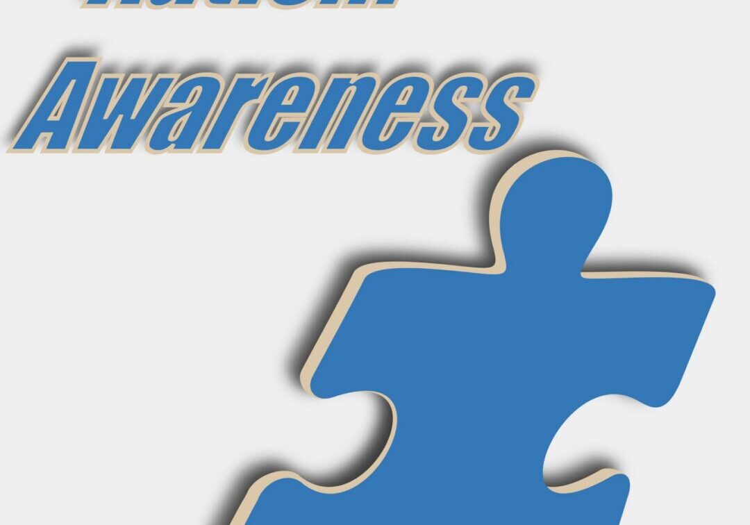 Blue puzzle piece symbol for autism