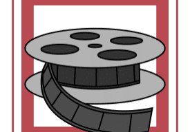 Film reel and filmstrip icon