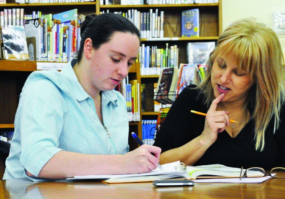 Women collaborating on a project