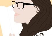 Woman wearing kippah reading