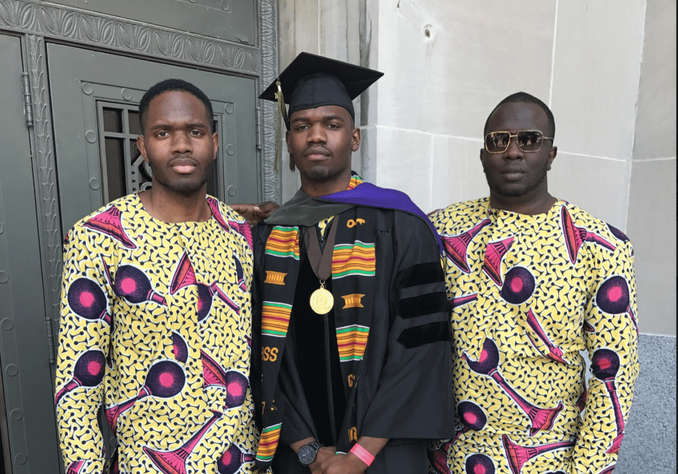 Proud moment at graduation ceremony