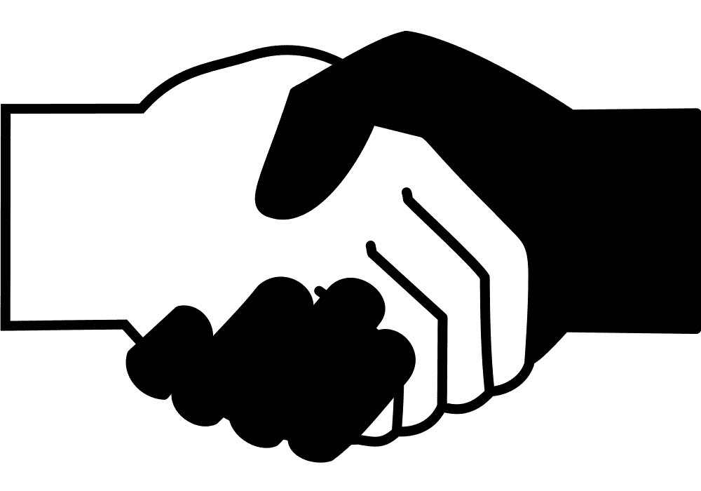 Simple handshake illustration