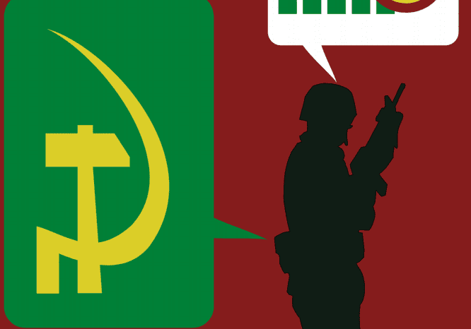Soldier thinking about economy and currency