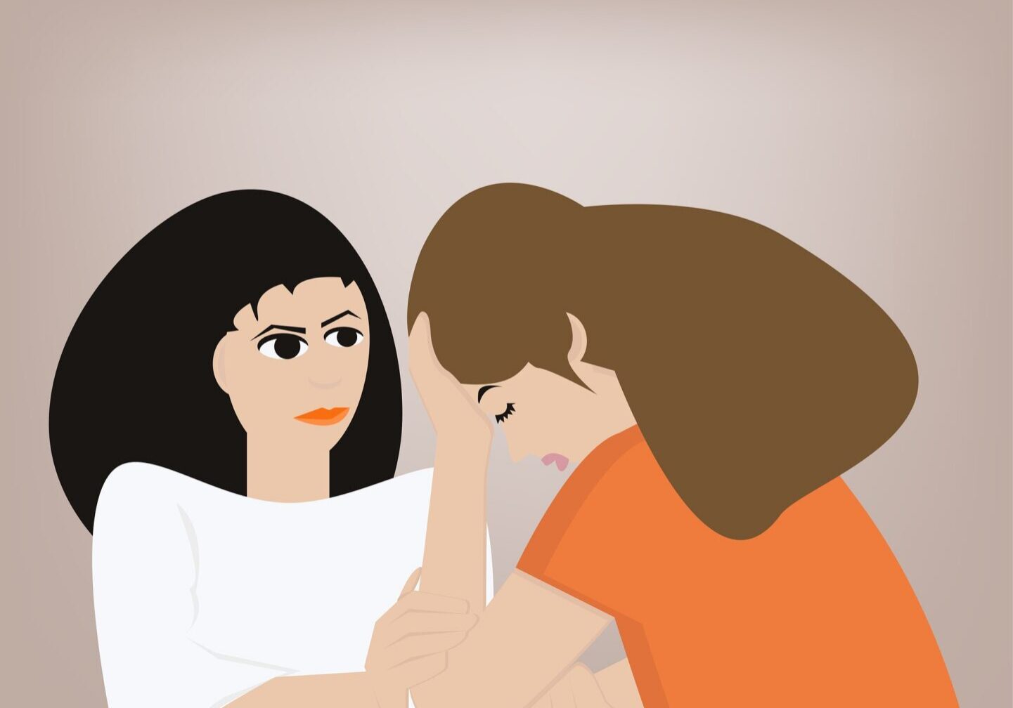 Empathy and comfort between two women