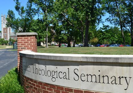 Eden Theological Seminary entrance sign