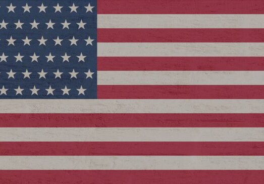 Vintage-style United States flag design