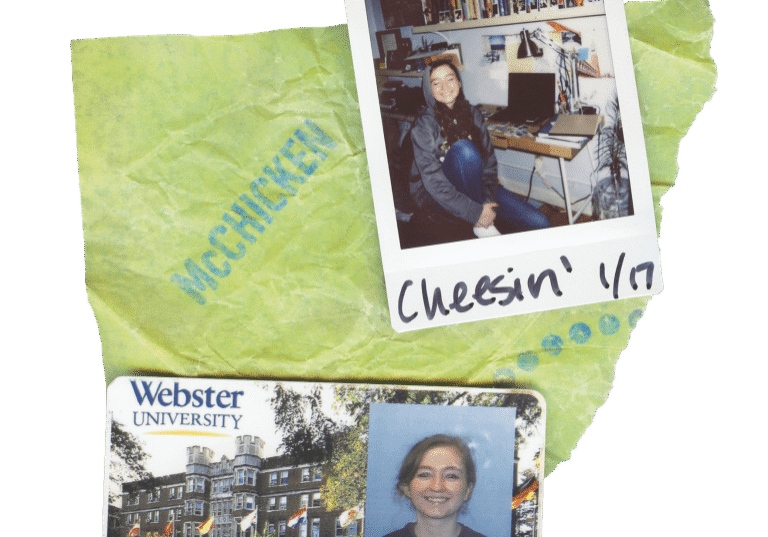 University ID and casual photo collage