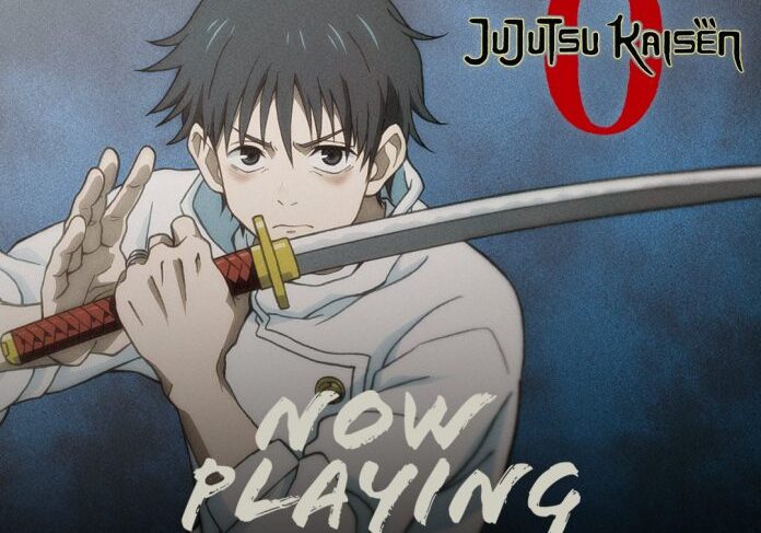 Jujutsu Kaisen 0 poster, sword-wielding character